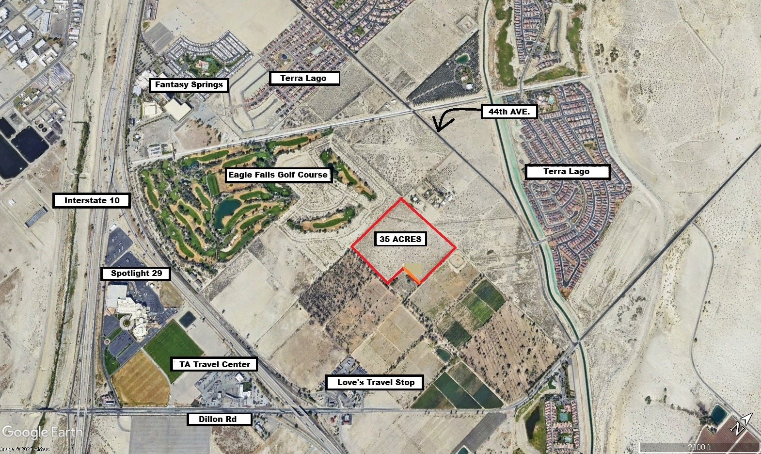 0 44th Avenue Ave @ Dillon Road, Coachella, CA for Sale