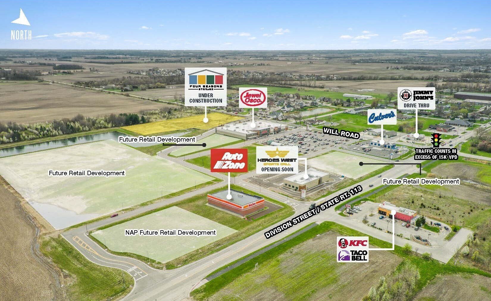 2801 Division Street (State Route 113), Diamond, IL for Sale