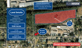 Jacksonville, FL Industrial Land - 0 Greeland Ave