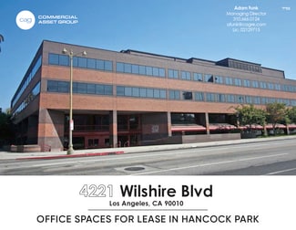 Los Angeles, CA Office, Office/Medical - 4221 Wilshire Blvd Los Angeles, CA Office, Office/Medical - 4221 Wilshire Blvd