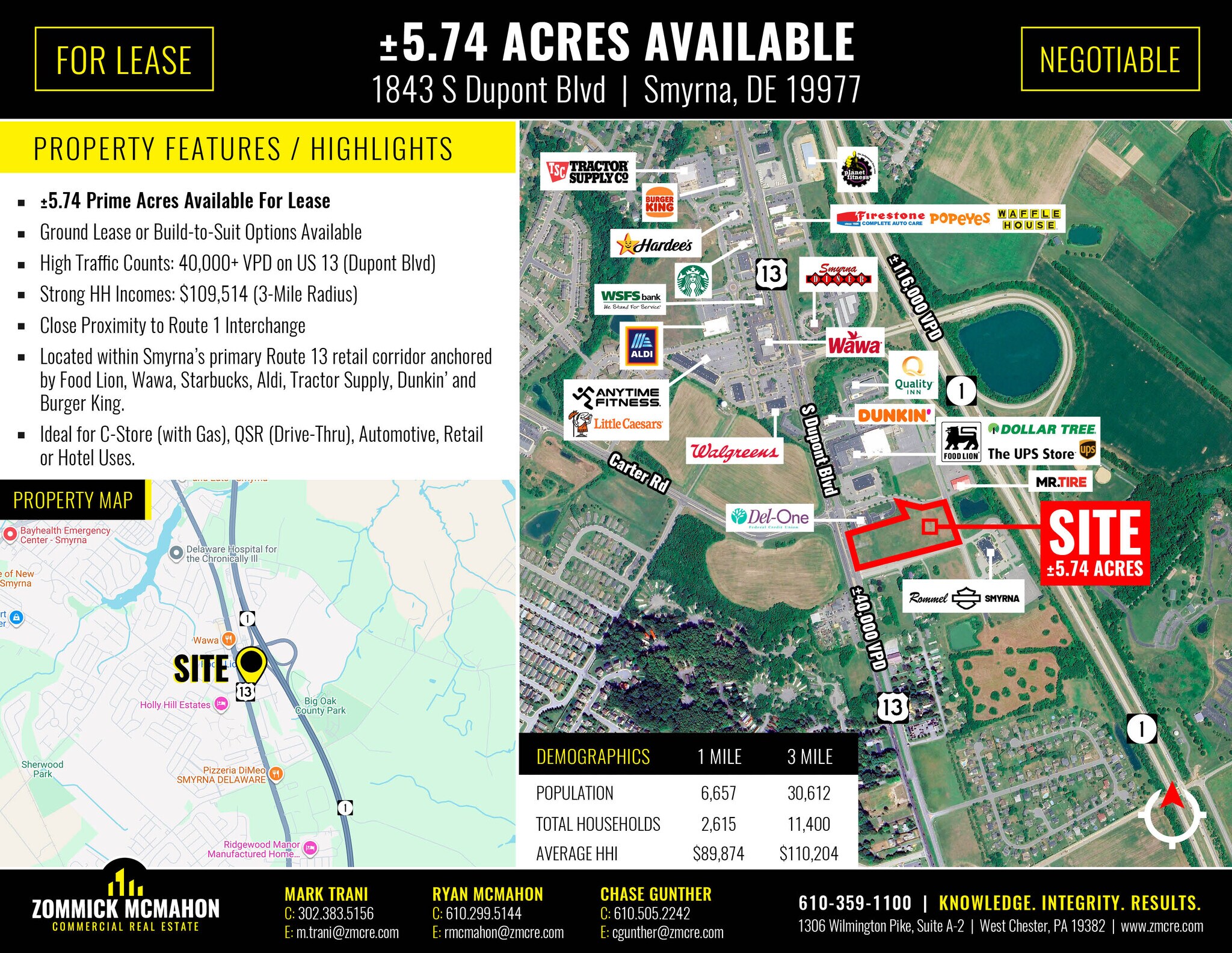 1843 S DuPont Blvd, Smyrna, DE for Rent