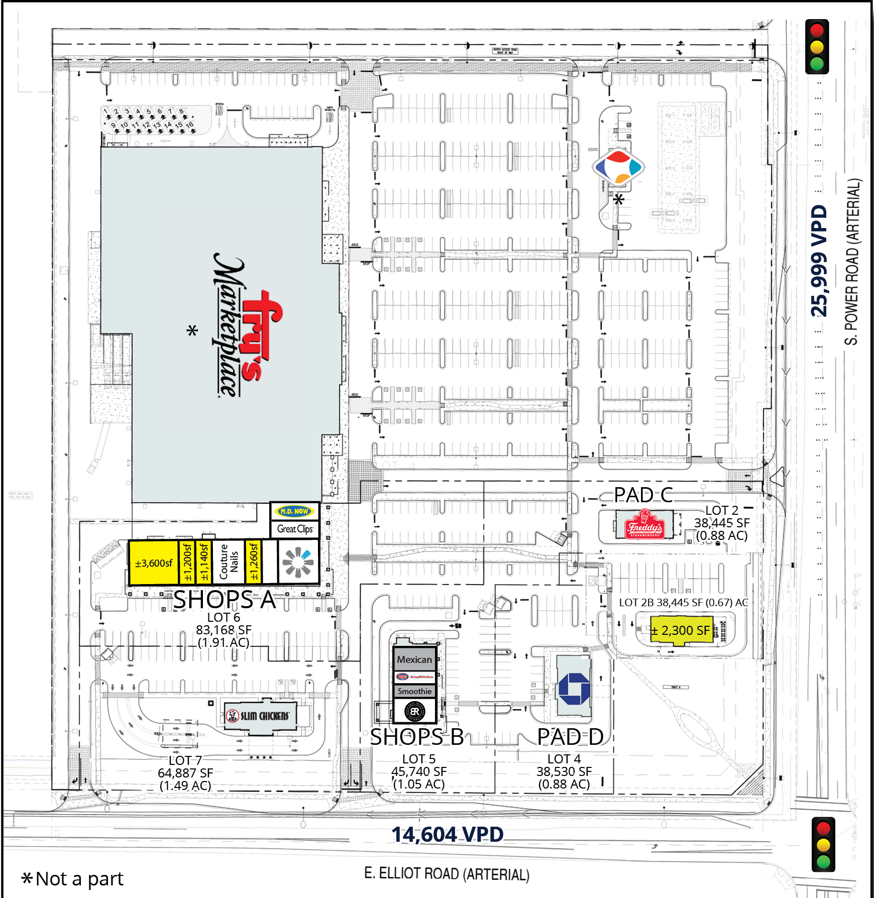 NWC Power Rd & Elliot Rd, Gilbert, AZ for Rent