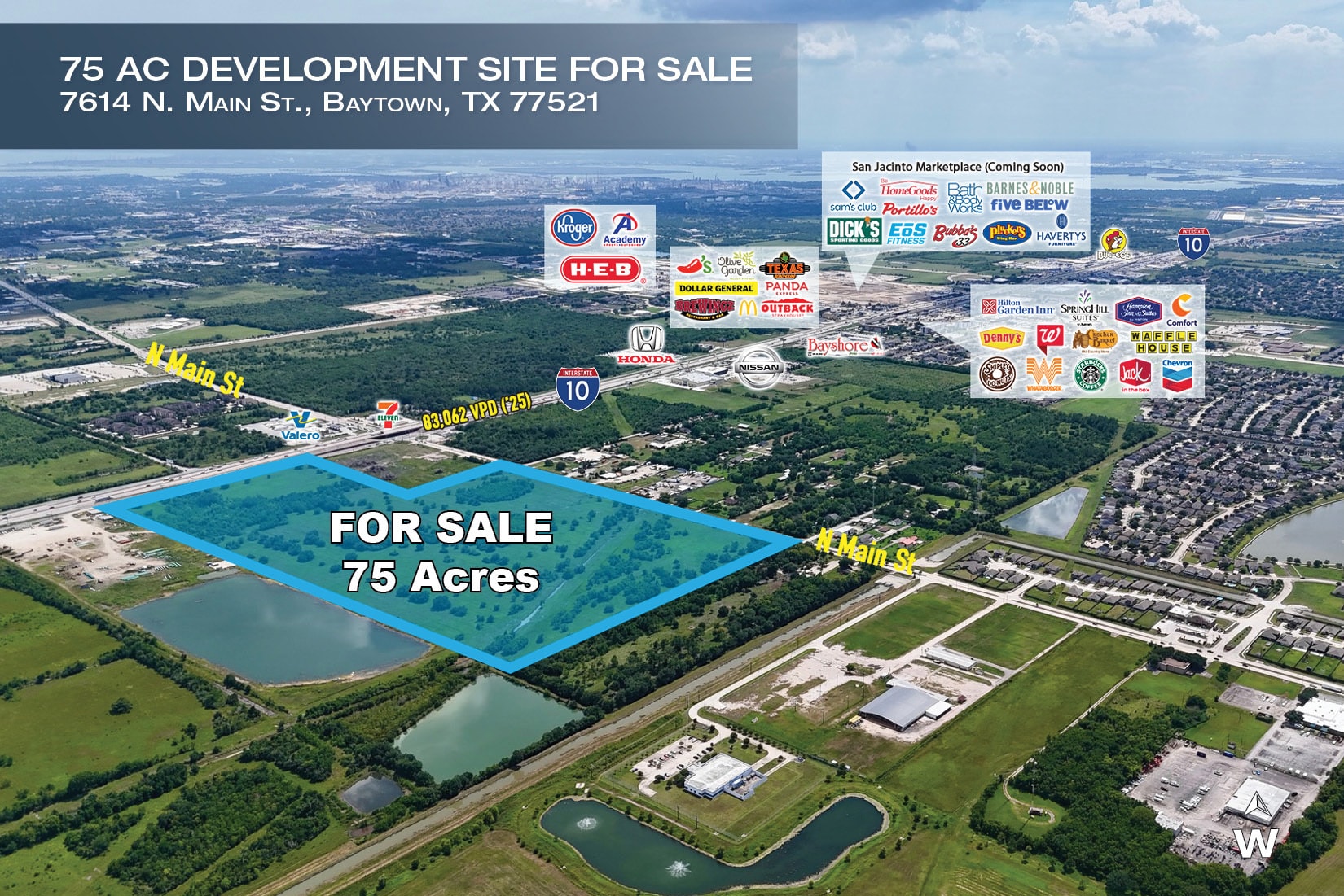7614 Main st, Baytown, TX for Sale