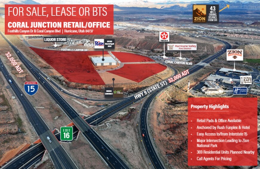SEC I-15 & SR 9, Washington, UT for Sale