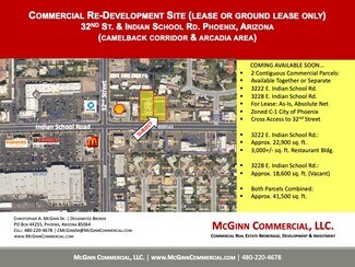 Phoenix, AZ Commercial Land - 3228 E Indian School Rd