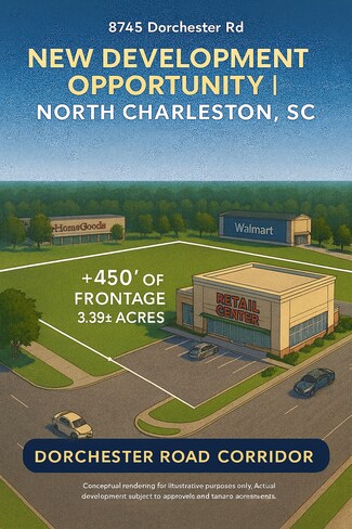 North Charleston, SC Commercial Land - 8745 Dorchester Road
