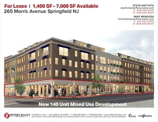 Springfield, NJ Office/Retail - 265 Morris Ave