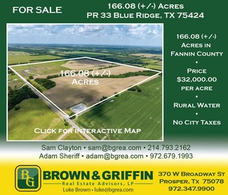 Blue Ridge, TX Residential Land - 201 Private Road 33