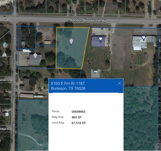 Burleson, TX Commercial Land - 5150 E FM 1187