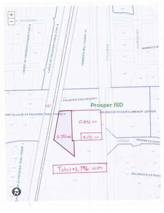 Prosper, TX Commercial Land - 1295 N Coleman St