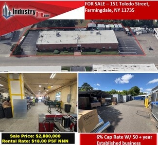 Farmingdale, NY Warehouse - 151 Toledo St Farmingdale, NY Warehouse - 151 Toledo St