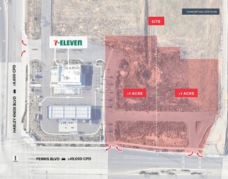 Perris, CA Commercial Land - Perris Blvd & Harley Knox Blvd, Perris