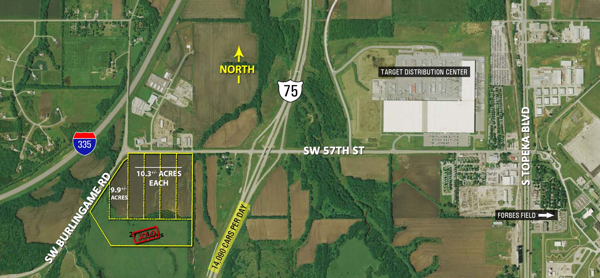57th & Burlingame Rd @ I-75, Topeka, KS for Sale
