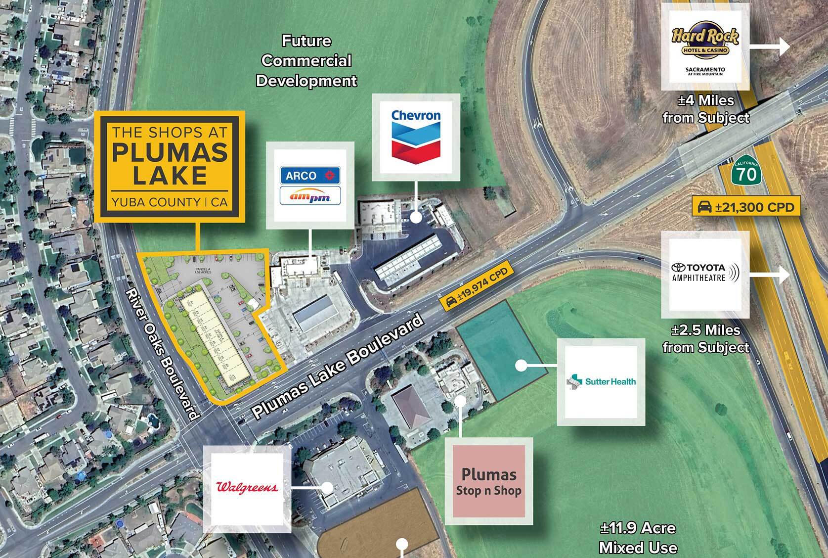 Plumas Lake Blvd @ Hwy 70 & Plumas Lake Blvd, Yuba City, CA for Rent