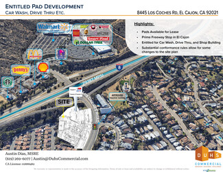 El Cajon, CA Commercial Land - 8445 Los Coches Rd