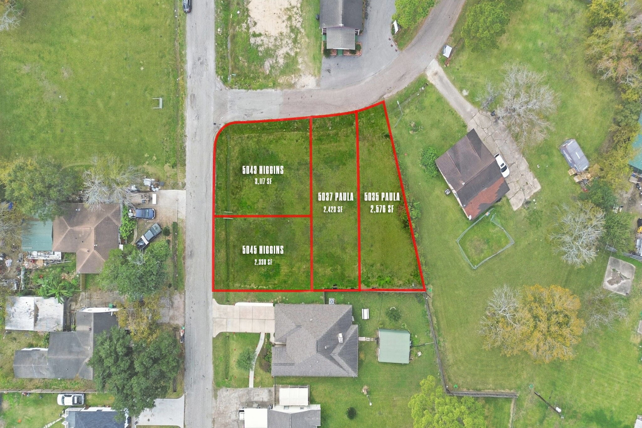 5043 5045 Higgins and 5035 5037 Paula Street st, Houston, TX for Sale