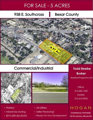 San Antonio, TX Commercial Land - 958 Southcross