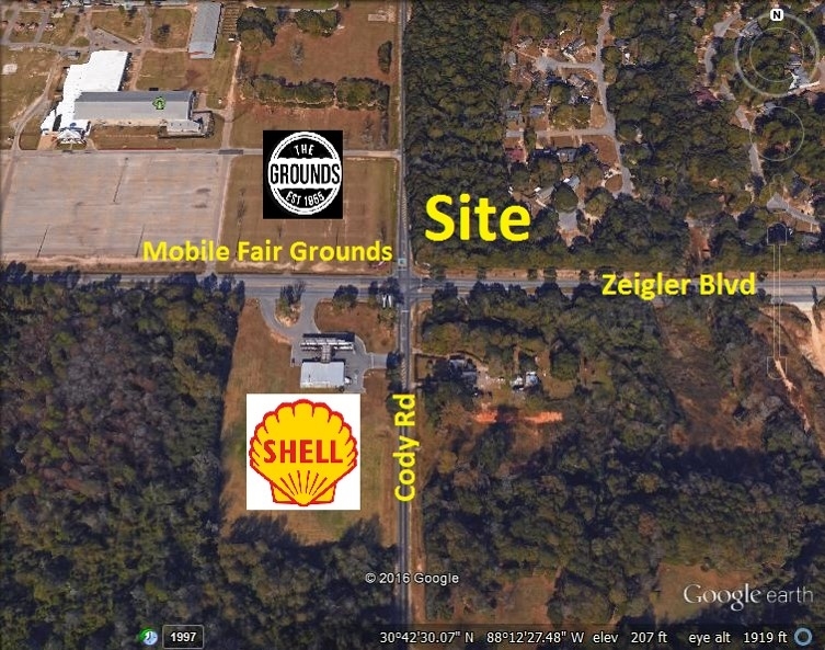 Intersection Of Cody And Zeigler, Mobile, AL for Sale