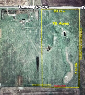 Airdrie, AB Agricultural - 78 Acres 270 Township Rd