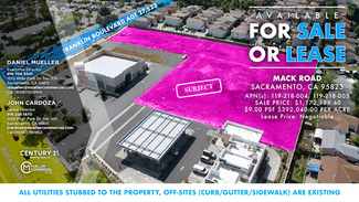 Sacramento, CA Commercial Land - Mack Rd
