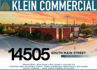 Gardena, CA Industrial - 14505 S Main St Gardena, CA Industrial - 14505 S Main St
