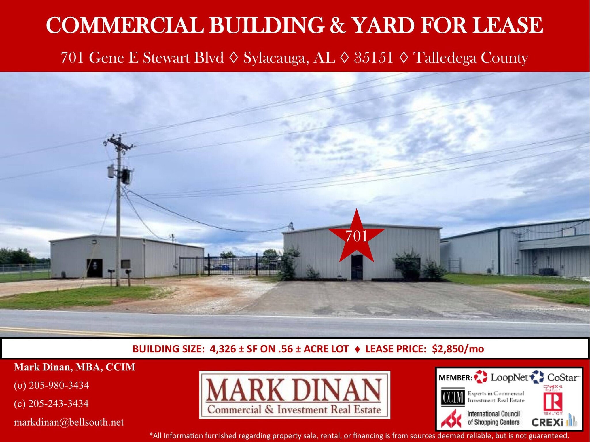 701 Gene E Stewart Blvd, Sylacauga, AL for Rent