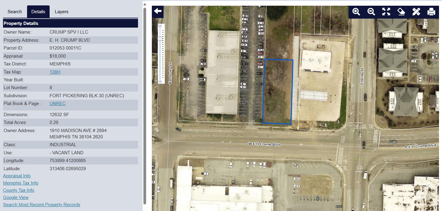 0 EH Crump Blvd., Memphis, TN for Sale