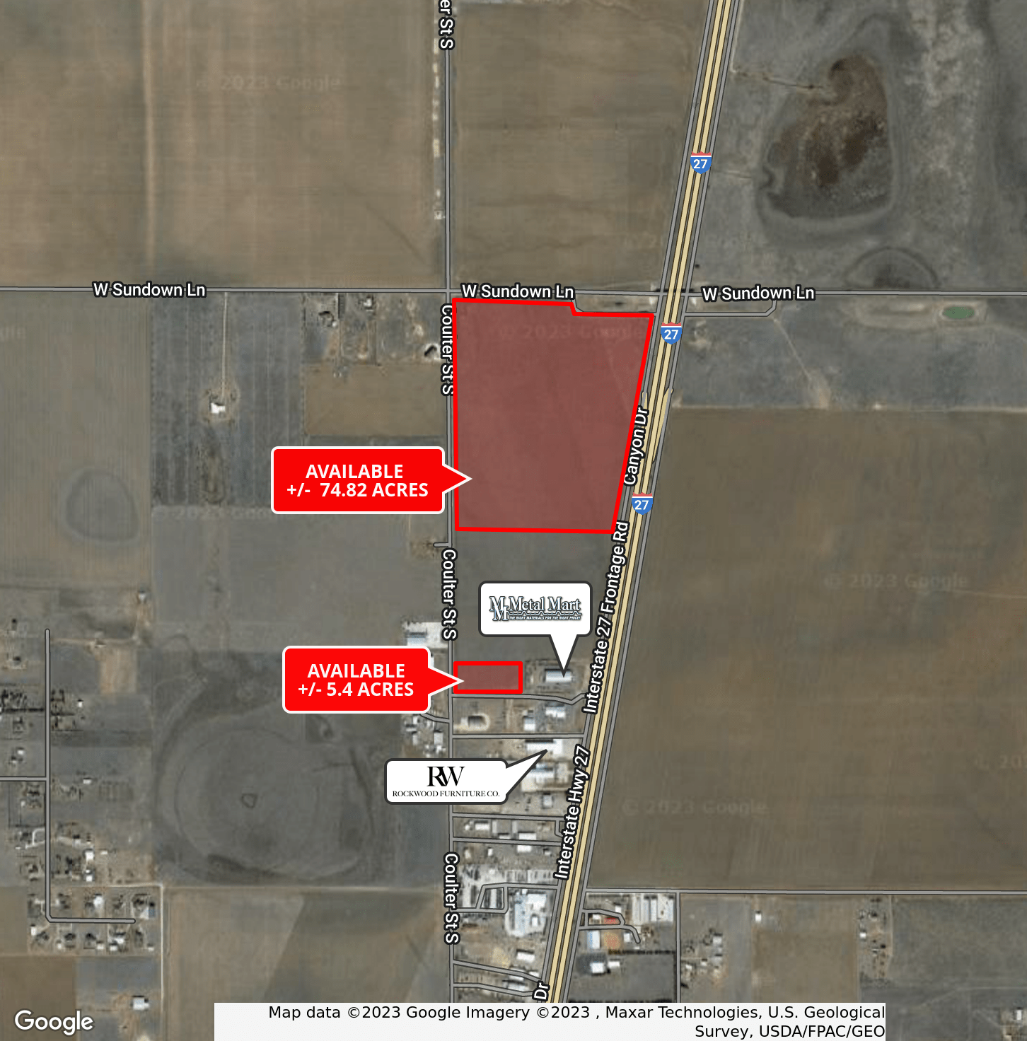 I-27 & W Sundown Ln, Amarillo, TX for Sale