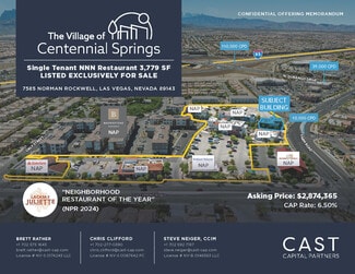 Las Vegas, NV Restaurant - 7585 Norman Rockwell Ln