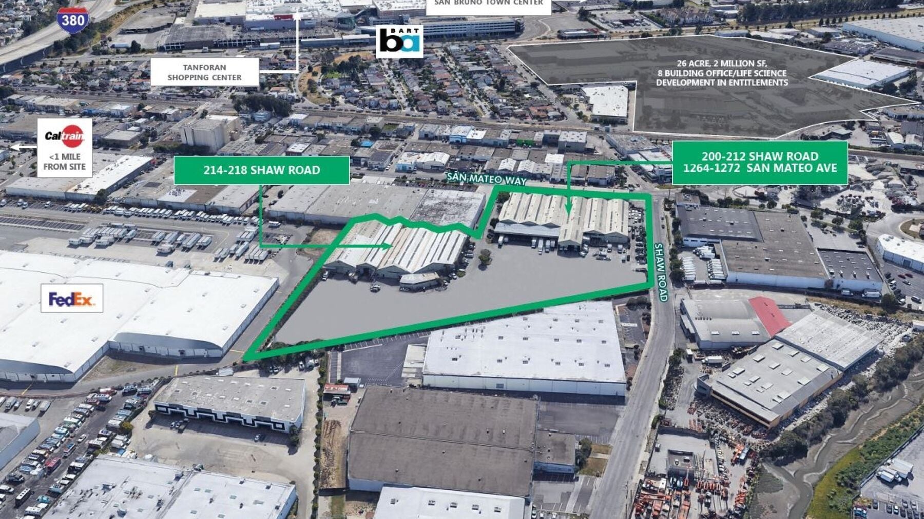 200-212 Shaw Rd, South San Francisco, CA for Rent