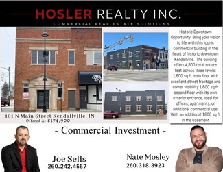 Kendallville, IN Retail - 101 N Main St Kendallville, IN Retail - 101 N Main St