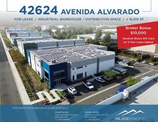 Temecula, CA Industrial - 42624 Avenida Alvarado