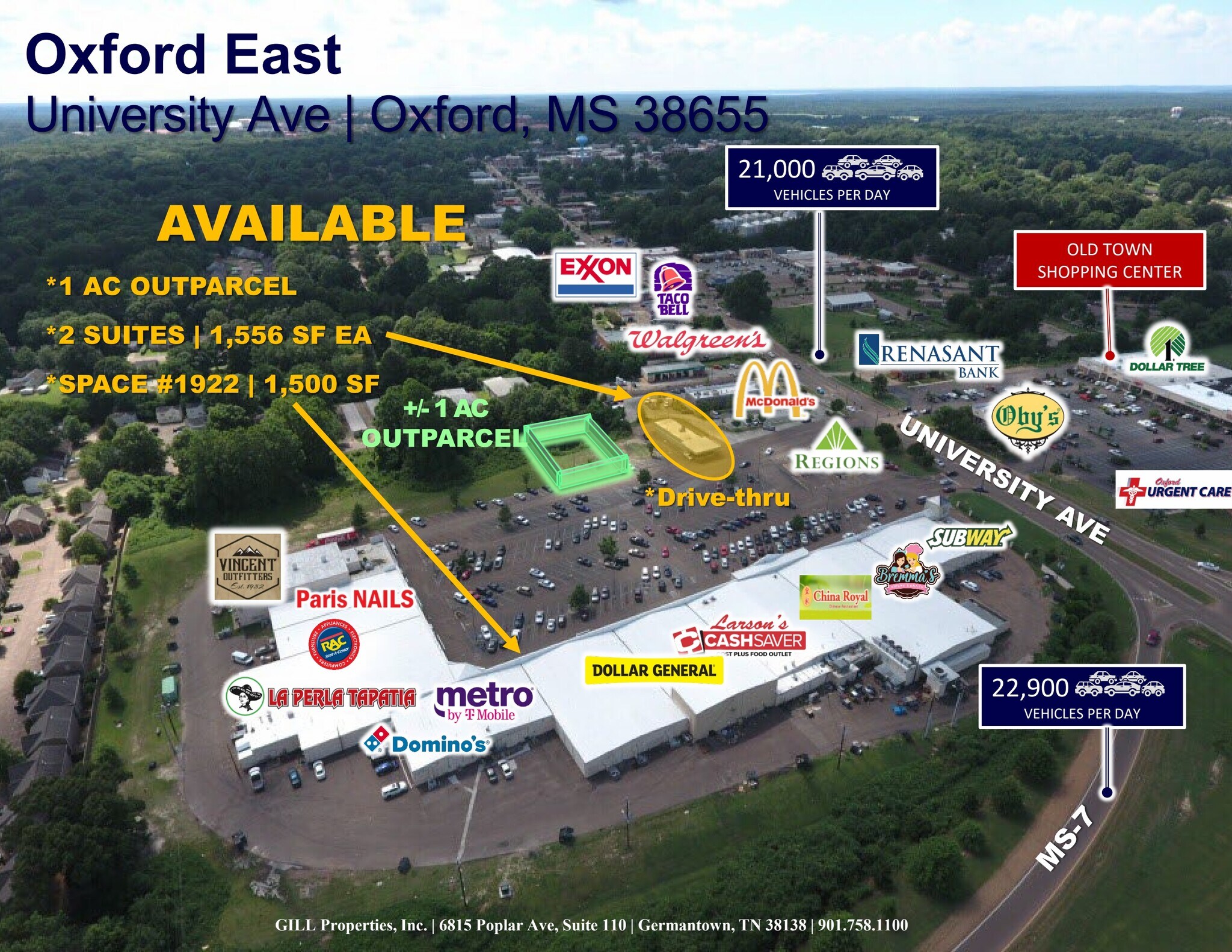 1910-1948 University Ave, Oxford, MS for Rent