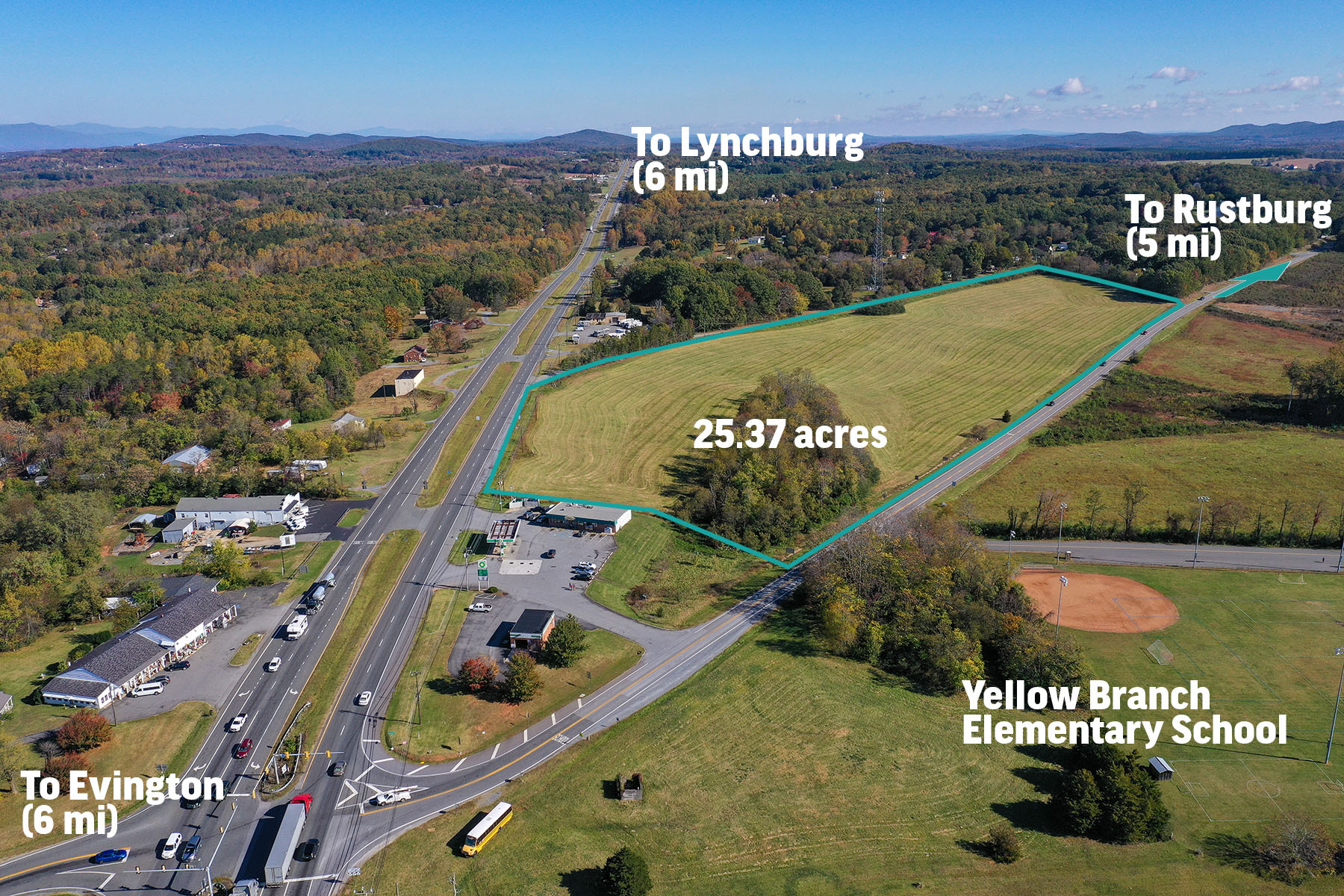 Wards @ Rt 24/Colonial Hwy, Rustburg, VA for Sale