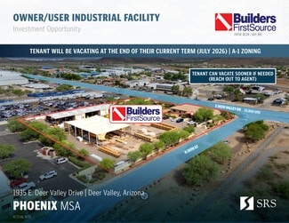 Phoenix, AZ Warehouse - 1935 E Deer Valley Dr Phoenix, AZ Warehouse - 1935 E Deer Valley Dr