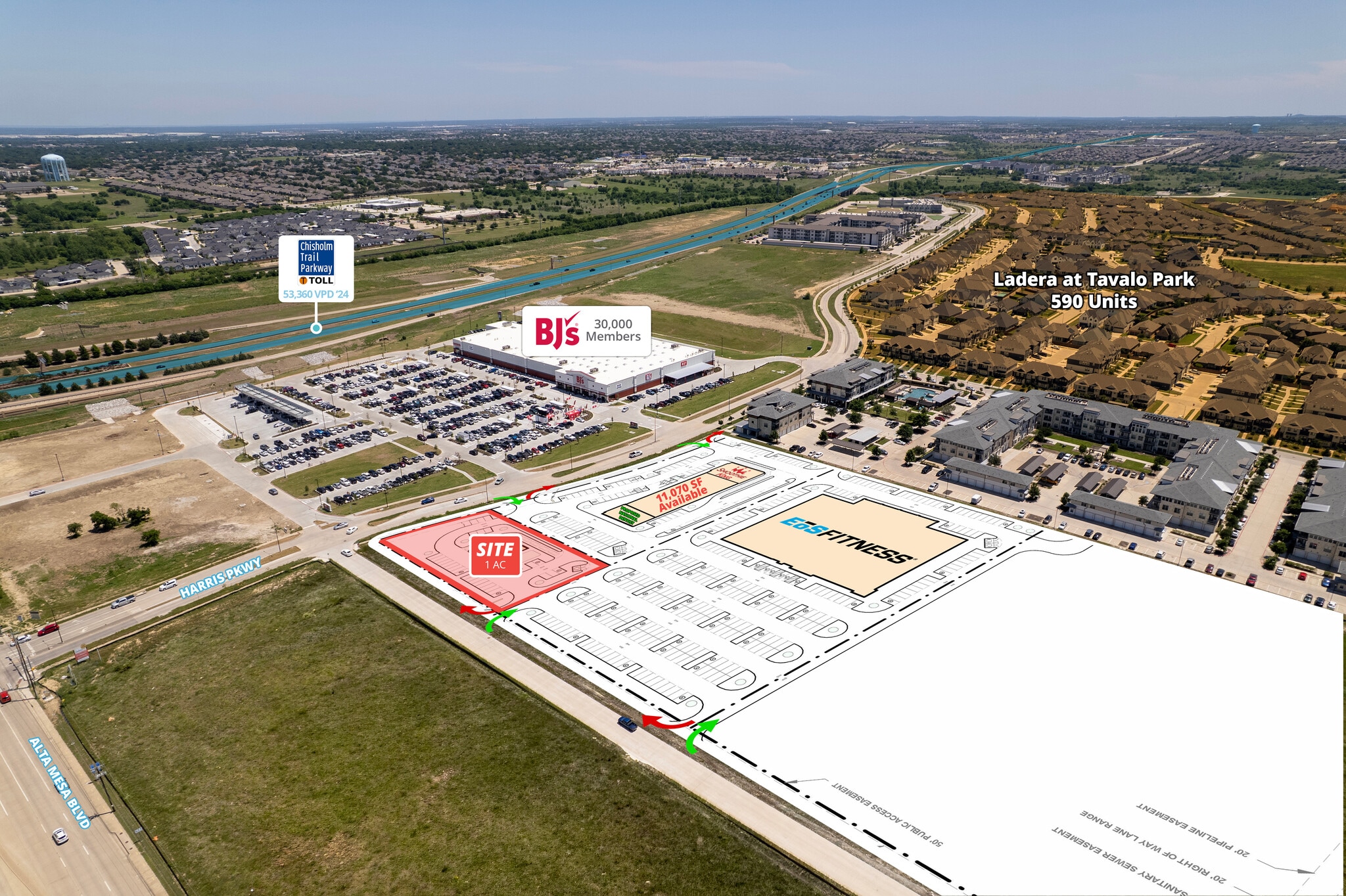 SWC Altamesa Rd @ Chisholm Trail Pkwy, Fort Worth, TX for Rent