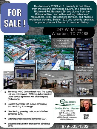Wharton, TX Office/Residential - 247 W Milam St Wharton, TX Office/Residential - 247 W Milam St