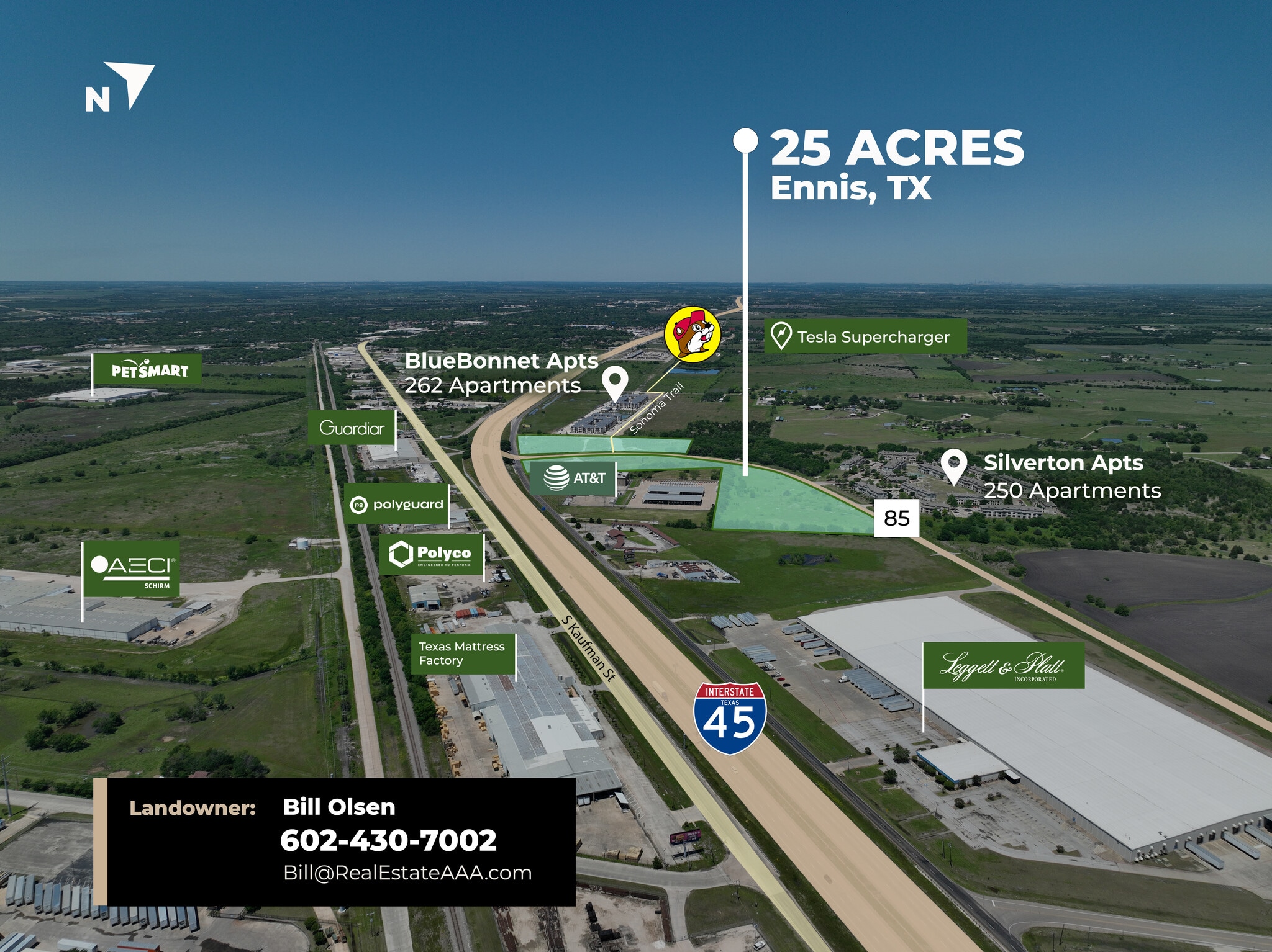 IH 45 & FM 85, Ennis, TX for Sale