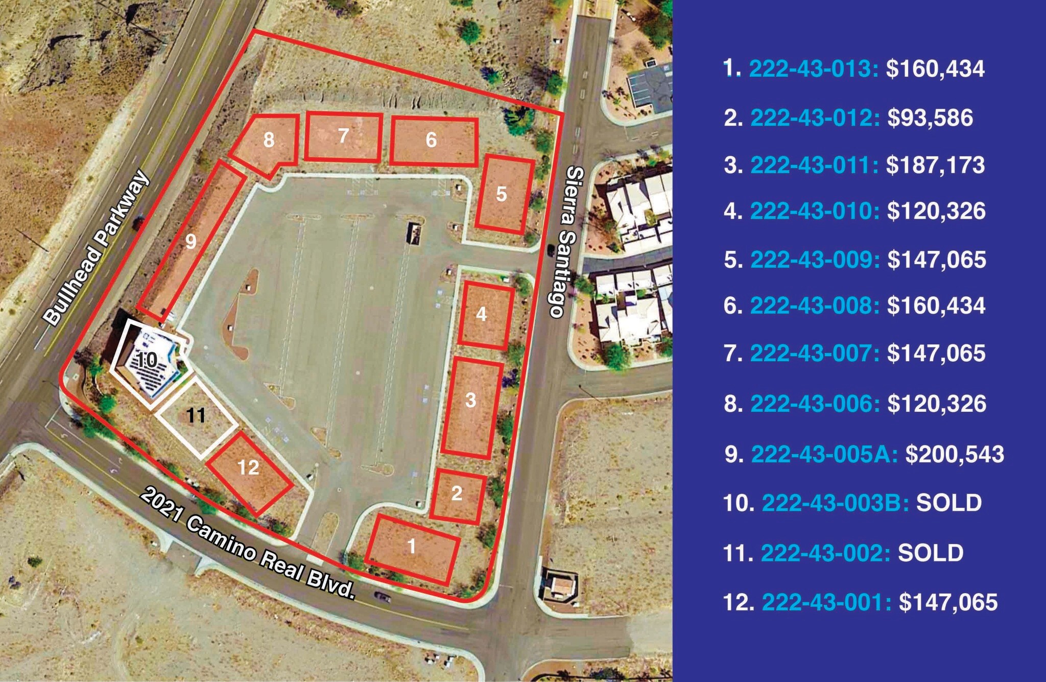 2021 Camino Real Blvd Bullhead City, AZ 86442 Land Property for Sale