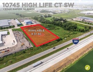 Cedar Rapids, IA Industrial Land - 10745 High Life Ct SW