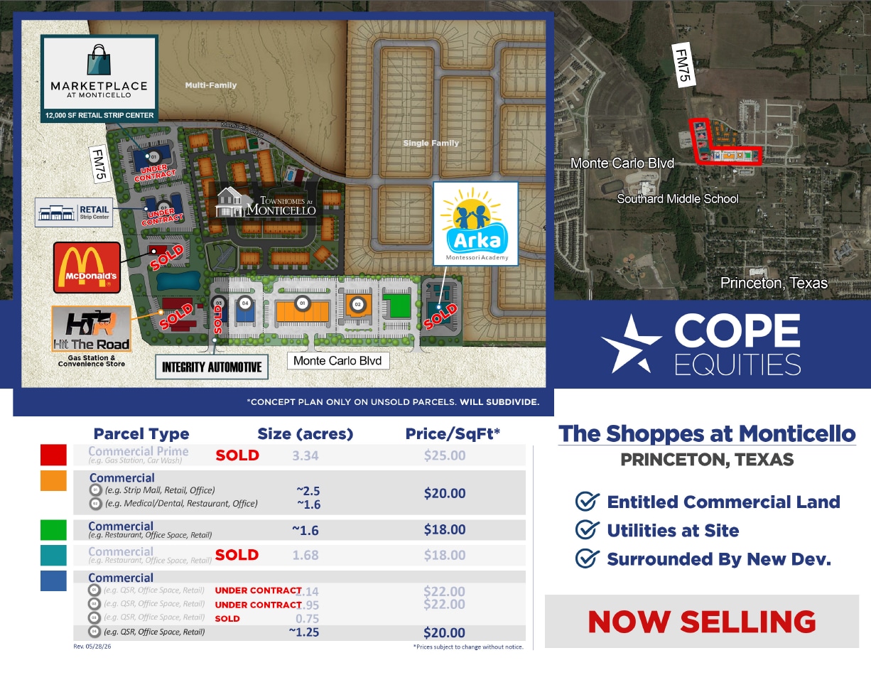 E.Monte Carlo & Longneck Rd, Princeton, TX for Sale