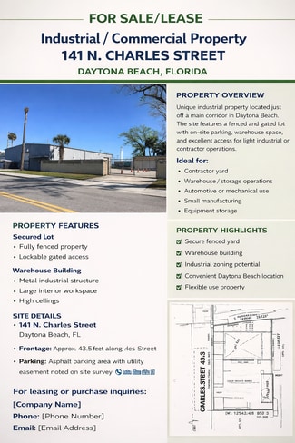 Daytona Beach, FL Industrial - 141 N Charles St Daytona Beach, FL Industrial - 141 N Charles St