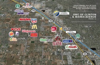 Fresno, CA Commercial Land - Clinton Ave @ Marks Ave