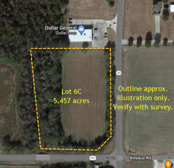 Billeaux Road Highway 93, Cankton, LA for Sale