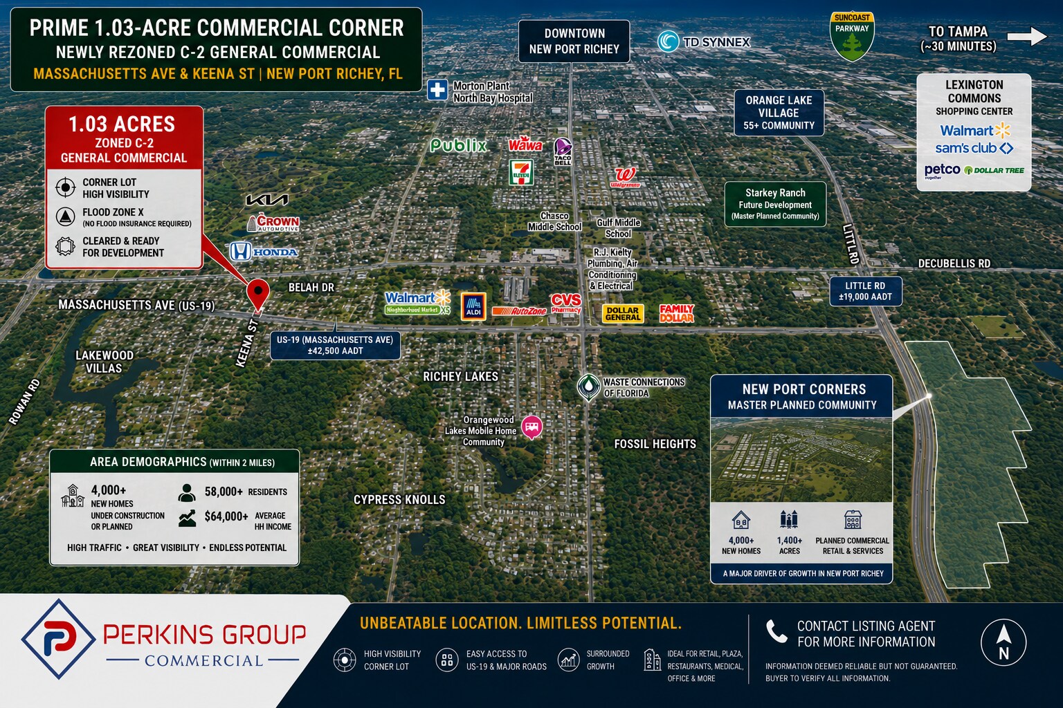 Massachusetts Ave @ Keena, New Port Richey, FL for Sale