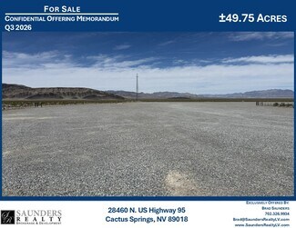Indian Springs, NV Industrial - 28460 N US Highway 95 Indian Springs, NV Industrial - 28460 N US Highway 95