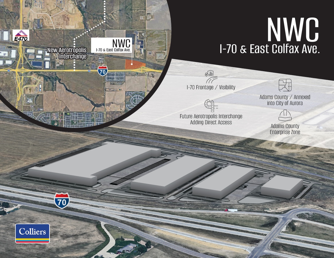 NWC I-70 & East Colfax Ave., Aurora, CO for Sale