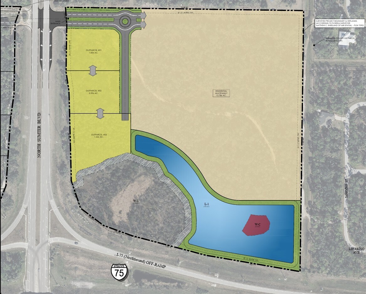 NEC I-75 & Sumter Blvd, North Port, FL for Rent
