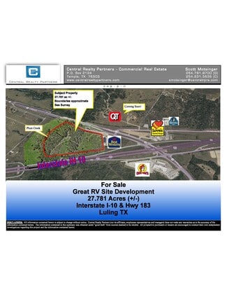 Luling, TX Commercial - NW Corner Of IH-10 & Hwy 183