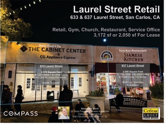 San Carlos, CA Retail - 633-637 Laurel St